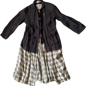 Magnolia Pearl Tristan Jacket - Dress with Checkered Accent Bottom